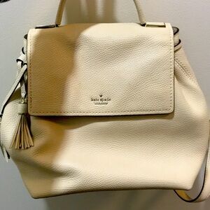 Off white Kate Spade backpack purse.